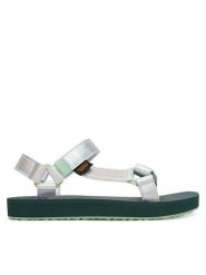 Teva Sandały Original Universal Shine 1173895C Srebrny. Szare sandały dziewczęce Teva, z materiału, bez obcasa, bez zapięcia. Za 229.99 zł.