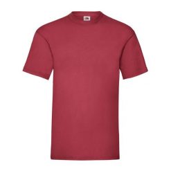 Koszulka Unisex Dla Dorosłych Valueweight. Czerwone bluzki damskie Fruit of the Loom, s, bez wzorów, sportowe, bez kołnierzyka, bez ramiączek. Za 35.99 zł.