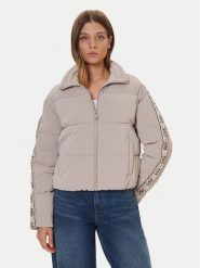 Guess Kurtka zimowa V5BL11 WGYC2 Beżowy Regular Fit. Brązowe kurtki damskie Guess, na zimę, l, z aplikacjami, z syntetyku, bez kaptura. Za 489.99 zł.