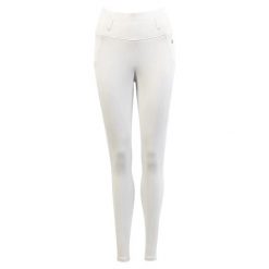 Damskie legginsy jeździeckie z pełną przyczepnością BR Equitation Otranto. Białe kombinezony damskie BR, bez wzorów, z materiału, eleganckie, bez kołnierzyka, bez ramiączek. Za 383.00 zł.