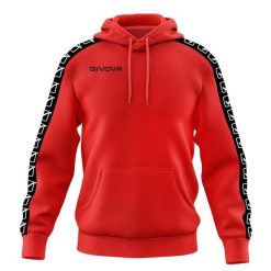 Bluza pasek z kapturem Givova Tarry. Czerwone bluzy damskie Givova, m, bez wzorów, z bawełny, z kapturem. Za 187.50 zł.