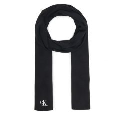 Szalik Calvin Klein. Czarne szaliki damskie Calvin Klein, bez wzorów. Za 219.99 zł.