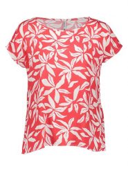 Sublevel Koszulka w kolorze czerwono-białym rozmiar: XS. Czerwone koszulki damskie Sublevel, xs, bez wzorów, z wiskozy, bez kołnierzyka, bez ramiączek. Za 26.19 zł.