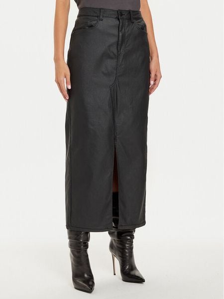 Noisy May Spódnica z imitacji skóry Kath 27031002 Czarny Regular Fit. Czarne spódnice damskie Noisy may, xs, bez wzorów, ze skóry. Za 119.99 zł.