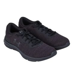 Trampki Damskie. Czarne trampki damskie Under Armour, bez wzorów, z gumy, bez zapięcia. Za 225.00 zł.