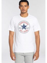 Converse Koszulka w kolorze białym rozmiar: XXXL. Białe bluzki damskie Converse, bez wzorów, bez kołnierzyka, bez ramiączek. Za 72.95 zł.