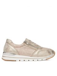 Remonte Sneakersy R6700-61 Beżowy. Brązowe obuwie sportowe damskie Remonte, z materiału, bez zapięcia. Za 389.99 zł.