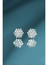 DIAMANTA Złote kolczyki-wkrętki "Beauté Majestueuse" z diamentami rozmiar: onesize. Szare kolczyki damskie DIAMANTA, z diamentem, złote. Za 1,671.31 zł.