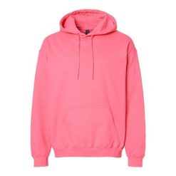 Bluza Z Kapturem Dla Dorosłych Unisex Softstyle Fleece Midweight. Czerwone bluzy damskie GILDAN, l, bez wzorów, z bawełny, z kapturem. Za 161.99 zł.