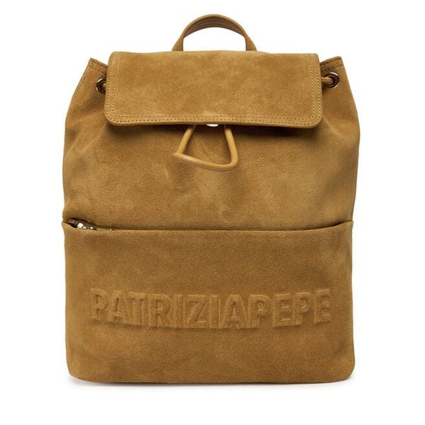 Plecak Patrizia Pepe. Brązowe plecaki Patrizia Pepe, bez wzorów. Za 1,859.00 zł.