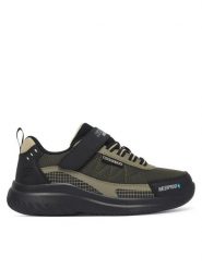 Skechers Sneakersy Bounder 2.0 406341L/BKOL Zielony ciemny. Zielone buty sportowe chłopięce Skechers, z materiału, bez zapięcia. Za 249.99 zł.