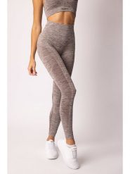 Spaio Legginsy sportowe "Melange" w kolorze jasnobrązowym rozmiar: S. Brązowe legginsy damskie Spaio, s, bez wzorów, z materiału. Za 130.50 zł.