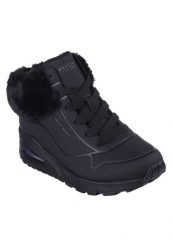 Buty Kobieta Skechers Uno Fall Air czarny. Czarne obuwie trekkingowe damskie Skechers, z materiału, bez zapięcia. Za 249.99 zł.