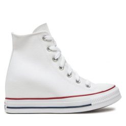 Trampki Converse. Białe trampki damskie Converse, bez wzorów, bez zapięcia. Za 339.99 zł.