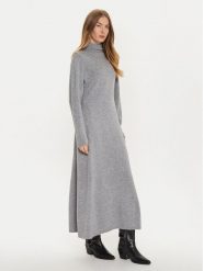 MAX&Co. Sukienka dzianinowa 2426326014200 Szary Regular Fit. Szare sukienki damskie MAX&Co., bez wzorów, z dzianiny, bez ramiączek. Za 599.99 zł.