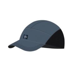 Czapka do biegania z daszkiem unisex Buff Pack Speed Cap Solid Steel ochrona UV. Niebieskie czapki z daszkiem damskie Buff, bez wzorów. W wyprzedaży za 104.93 zł.