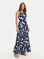 Gaudi Sukienka letnia 511FD15021 Granatowy Regular Fit. Niebieskie sukienki damskie Gaudi, bez wzorów, z bawełny, bez ramiączek. Za 469.99 zł.