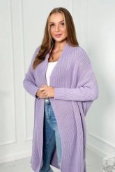 Sweter z rękawami typu nietoperz fioletowy. Fioletowe swetry klasyczne damskie KESI, l, z wełny, bez kołnierzyka, plus size. Za 178.78 zł.