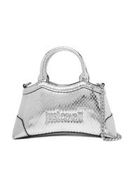 Just Cavalli Torebka 79RA4BZ1 ZS816 Srebrny. Szare torebki klasyczne damskie Just Cavalli, ze skóry, bez dodatków. Za 639.99 zł.