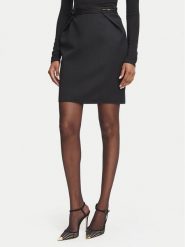 Elisabetta Franchi Spódnica mini GO-250-67E2-V420 Czarny Slim Fit. Czarne spódnice damskie Elisabetta Franchi, bez wzorów, z wełny, mini. Za 1,799.00 zł.