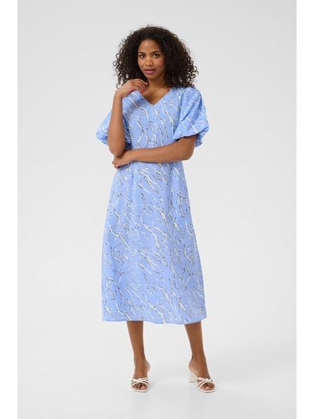 Kaffe Sukienka w kolorze błękitnym rozmiar: 34. Niebieskie sukienki damskie Kaffe, bez wzorów, z wiskozy, klasyczne, bez ramiączek. Za 104.64 zł.