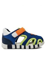 Geox Sandały B Sandal Iupidoo Boy B455PB 01454 C0685 Niebieski. Niebieskie sandały chłopięce Geox, ze skóry, bez zapięcia. Za 239.99 zł.