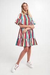 Sukienka w paski Basilea WEEKEND MAX MARA. Sukienki damskie Weekend Max Mara, bez wzorów, bez ramiączek. W wyprzedaży za 1,007.44 zł.