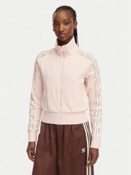 Adidas Bluza Firebird Lace KC6450 Różowy Slim Fit. Czerwone bluzy damskie Adidas, l, bez wzorów, z bawełny, bez kaptura. Za 348.99 zł.