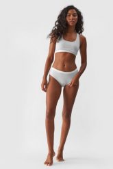 4F Bielizna figi (2-pack) damskie - szare S. Szara figi 4F, bez wzorów, z bawełny. W wyprzedaży za 39.99 zł.