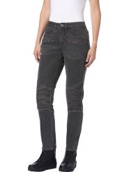 Heine Dżinsy - Slim fit - w kolorze antracytowym rozmiar: 38. Czarne jeansy damskie Heine, z podwyższonym stanem. Za 57.06 zł.