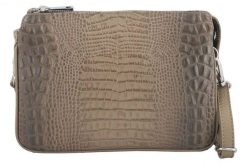 Listonoszka wężowa BARBERINI'S c. beżowa 604/1-9. Brązowe shopper bag Barberinis, bez wzorów, ze skóry, małe, bez dodatków. Za 269.99 zł.