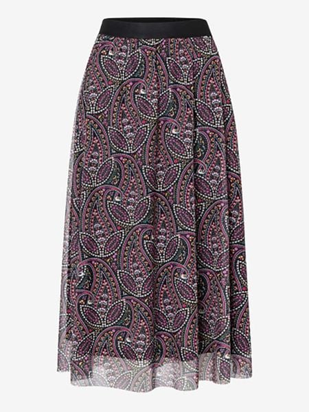 More & More Spódnica w kolorze czarno-fioletowym rozmiar: 40. Czarne spódnice damskie More & More, na co dzień, bez wzorów, maxi. Za 78.66 zł.