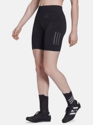 Adidas Szorty kolarskie "Essentials 3-Stripes" w kolorze czarnym rozmiar: L. Czarne spodenki sportowe damskie Adidas, l, bez wzorów, z materiału, z podwyższonym stanem, rowerowe. Za 237.95 zł.