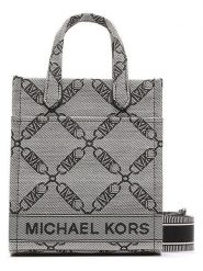 Michael Kors Torebka w kolorze czarnym - 17 x 20 x 7 cm rozmiar: onesize. Białe torebki klasyczne damskie Michael Kors, z bawełny, przez ramię, bez dodatków. Za 629.45 zł.