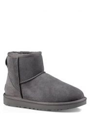 UGG Botki "Classic Mini II" w kolorze szarym z wełny jagnięcej rozmiar: 39. Szare botki damskie Ugg, z wełny, z okrągłym noskiem, bez obcasa, bez zapięcia. Za 617.85 zł.