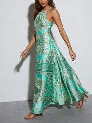 LA Angels Sukienka w kolorze miętowo-kremowym rozmiar: XL. Zielone sukienki damskie LA Angels, bez wzorów, bez ramiączek. Za 131.12 zł.