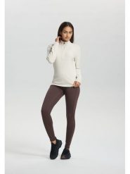 LUHTA Bluza polarowa "Kivisalmi" w kolorze kremowym rozmiar: L. Brązowe bluzy damskie Luhta, l, bez wzorów, z polaru, bez kaptura. Za 165.71 zł.