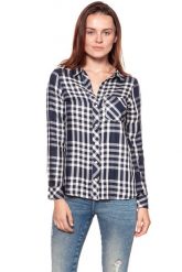 KOSZULA WRANGLER FLUID SHIRT NAVY W5239SL35 112129345. Niebieskie koszule damskie Wrangler, xs, bez wzorów, bez kołnierzyka, bez ramiączek. W wyprzedaży za 59.99 zł.
