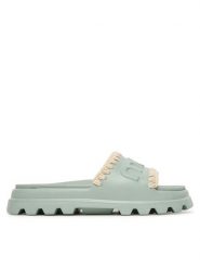 Mou Klapki MU.SW661000N Zielony. Zielone klapki damskie Mou, bez wzorów, z syntetyku, bez obcasa, bez zapięcia. Za 499.99 zł.