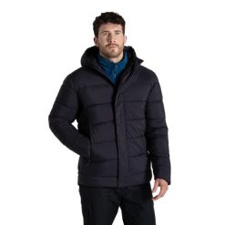 Kurtka Ocieplana Unisex Expert Dla Dorosłych. Czarne kurtki damskie Craghoppers, m, bez wzorów, z materiału, z kapturem. Za 422.99 zł.
