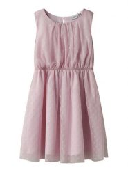 NAME IT Sukienka letnia Vabos 13218323 Różowy Regular Fit. Czerwone sukienki dziewczęce Name it, bez wzorów, z syntetyku, bez ramiączek, proste. Za 89.99 zł.