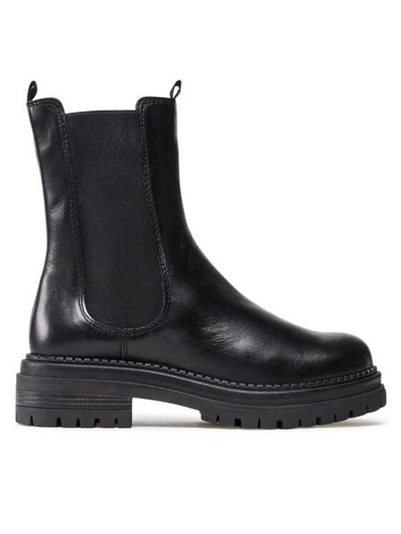 Lasocki Sztyblety CEO-RST-WHETHER-02 Czarny. Czarne botki damskie Lasocki, ze skóry, bez obcasa, na płaskiej podeszwie, bez zapięcia. Za 269.99 zł.