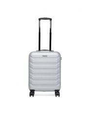 Gino Rossi Walizka kabinowa GIN-S-003-05-SILVER Srebrny. Szare walizki Gino Rossi, bez wzorów, z materiału. Za 259.99 zł.