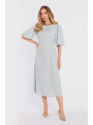 Made of emotion Sukienka w kolorze miętowym rozmiar: XXL. Zielone sukienki damskie Made Of Emotion, bez wzorów, bez ramiączek. Za 454.95 zł.