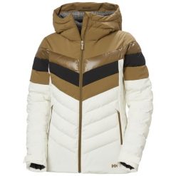 Damska kurtka puchowa Helly Hansen Imperial Puffy. Brązowe kurtki damskie Helly Hansen, na zimę, bez wzorów, z puchu, bez kaptura. Za 1,399.00 zł.