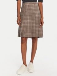 Tommy Hilfiger Spódnica plisowana WW0WW46651 Beżowy Regular Fit. Brązowe spódnice damskie Tommy Hilfiger, bez wzorów, z wiskozy. Za 719.99 zł.