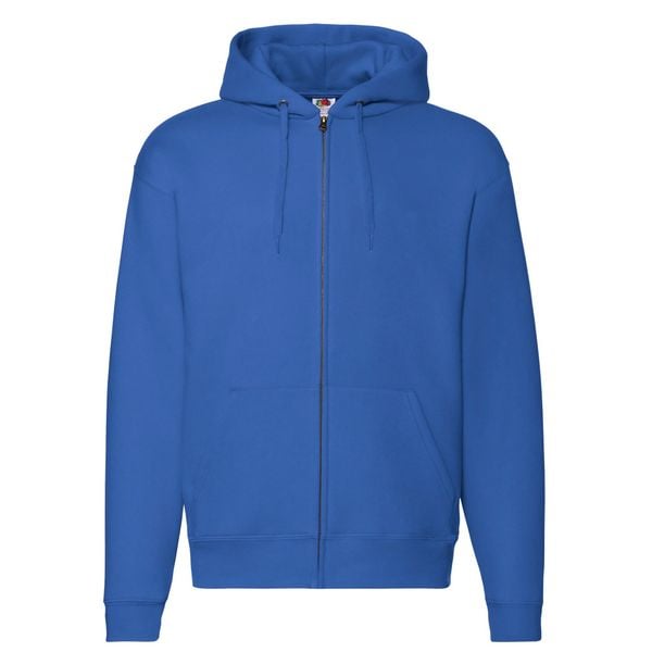 Kurtka Z Kapturem Premium Dla Dorosłych Unisex. Niebieskie kurtki damskie Fruit of the Loom, l, bez wzorów, z kapturem. Za 177.99 zł.