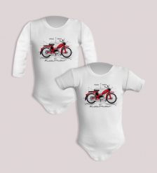 Komar — body (Rozmiar: 6M; Długość rękawa: długi; Rodzaj nadruku: Komar). Czerwone body niemowlęce nikiniki, bez wzorów, z bawełny, bez kołnierzyka, bez ramiączek. Za 59.00 zł.