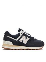 New Balance Sneakersy WL574QF2 Czarny. Czarne obuwie sportowe damskie New Balance, z materiału, bez zapięcia. Za 299.00 zł.
