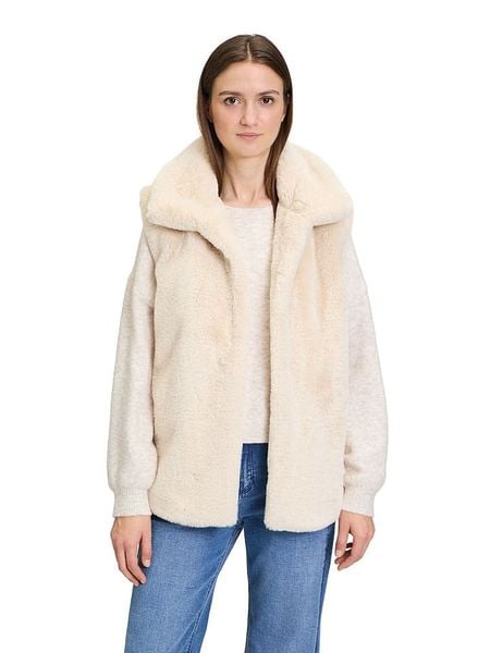 CARTOON Kamizelka pluszowa w kolorze beżowym rozmiar: 38. Brązowe kamizelki damskie Cartoon, bez wzorów, bez kaptura. Za 118.84 zł.